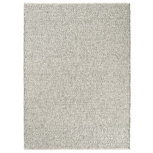 Grey & Off-White Tumble Hand-Woven Pure New Wool Rug
