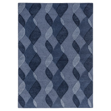 Water Blue Decor Riff Hand-Tufted Pure New Wool Rug