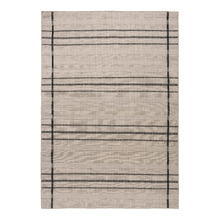 Beige & Charcoal Zona Outdoor Rug