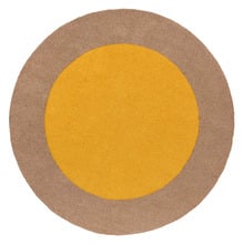 Yellow Habitat Festival Round Outdoor Rug