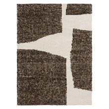 Chocolate Craft Fundament Hand-Woven Wool-Blend Rug