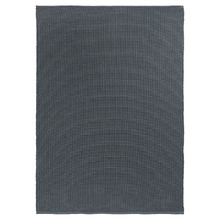 Slate Grid Hand-Woven Wool Rug