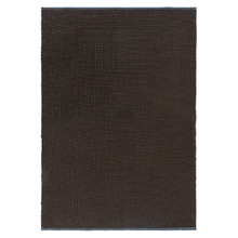 Cacao Grid Hand-Woven Wool Rug