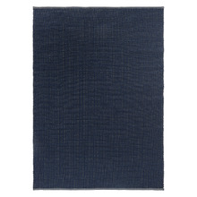 Ink Grid Hand-Woven Wool Rug