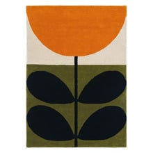 Black Stem Hand-Tufted Wool Rug