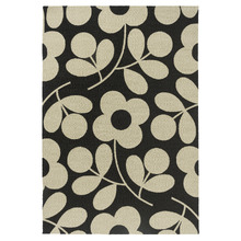Monochrome Stem Spring Hand-Hooked Indoor/Outdoor Rug