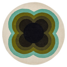 Sunflower Hand-Tufted Pure New Wool Round Rug