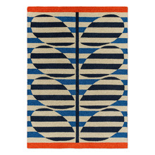Azure Stripy Stem Indoor/Outdoor Rug