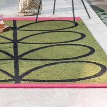 Olive Linear Stem Indoor/Outdoor Rug