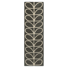 Slate Linear Stem Hand-Tufted Pure New Wool Runner