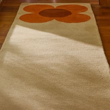 Flower Placement Hand-Tufted Pure New Wool Runner
