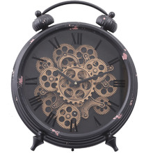 Black Newton Bell Metal Table Clock