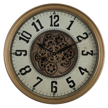 65cm Gold & White Wall Clock