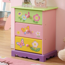 Fairyland 3 Drawer Bedside Table