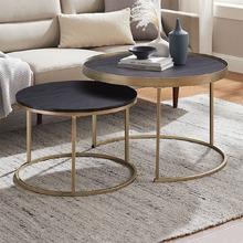2 Piece Gaia Round Nesting Coffee Table Set