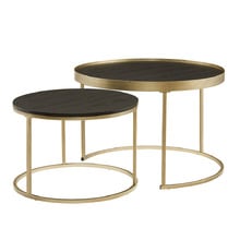 2 Piece Gaia Round Nesting Coffee Table Set
