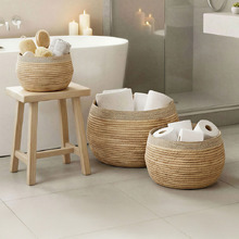 3 Piece Nylah Woven Water Hyacinth Basket Set