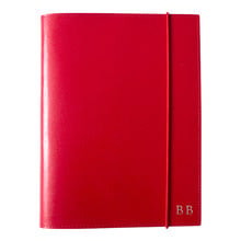 A5 Red Leather Refillable Journal