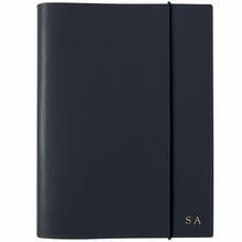 A5 Dark Navy Leather Refillable Journal