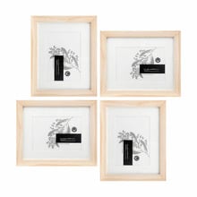 4 Piece 5 x 7" Slim Box Frame Gallery Wall Set