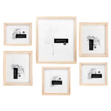 6 Piece Slim Box Frame Gallery Wall Set