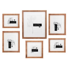 6 Piece Slim Box Frame Gallery Wall Set