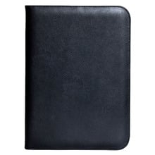 Black A4 Leather Compendium with Zip