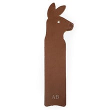 Kangaroo Personalised Leather Bookmark