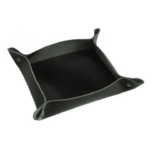 Green Artisan Cowhide Leather Desk Tray