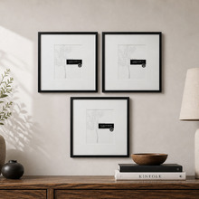 3 Piece Slim Box 16 x 16" Photo Frame Set
