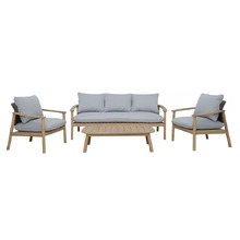 5 Seater Pura Acacia Wood Outdoor Lounge Set