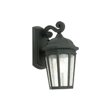 Cambridge One Light Exterior Wall Lantern in Black
