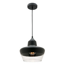 Stout Black Glass Pendant Light