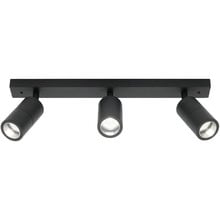 Stockholm Black Aluminium 3 Lamp Rail Spotlight