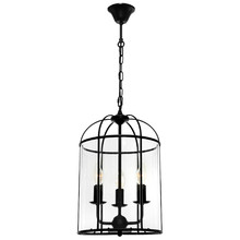 Clovelly Aluminium & Glass 3 Light Pendant