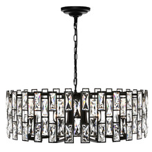 Porsha 8 Light Steel Pendant