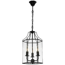Maurice Metal & Glass 3 Light Pendant