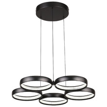Olympus Aluminium 5 Ring Tri-Colour LED Pendant