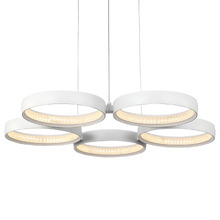 Fallon Steel LED 5 Light Pendant