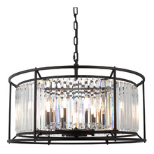 Auburn Steel 8 Light Pendant