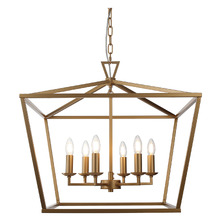 Panama Steel 6 Light Pendant