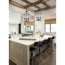 Maurice Metal & Glass 3 Light Pendant