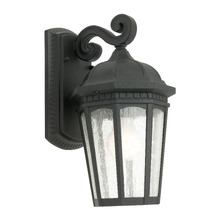 Cambridge One Light Exterior Wall Lantern in Black