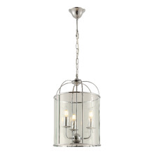 Clovelly Aluminium & Glass 3 Light Pendant