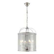 Clovelly 6 Light Glass Pendant
