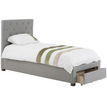 Poppy Upholstered Kid's Bed Frame with Storage Drawer