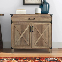 Harrison Storage Cabinet with Slide Out Desk