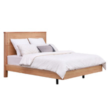 Monty Tasmanian Oak Wood Queen Bed