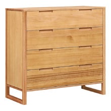 Zephyr Tasmanian Oak 4 Drawer Tallboy