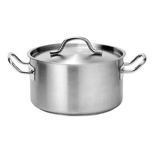 Chef Inox Force Low Stock Pot with Lid